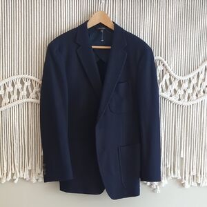 NWOT. Banana Republic Mario Bellucci Wool Blazer 40S Dark navy